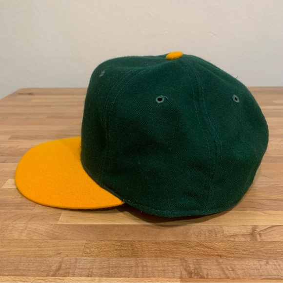 Vintage MLB Baseball New Era Pro Model Oakland A’s Athletics Wool Fitted Hat - Picture 2 of 7